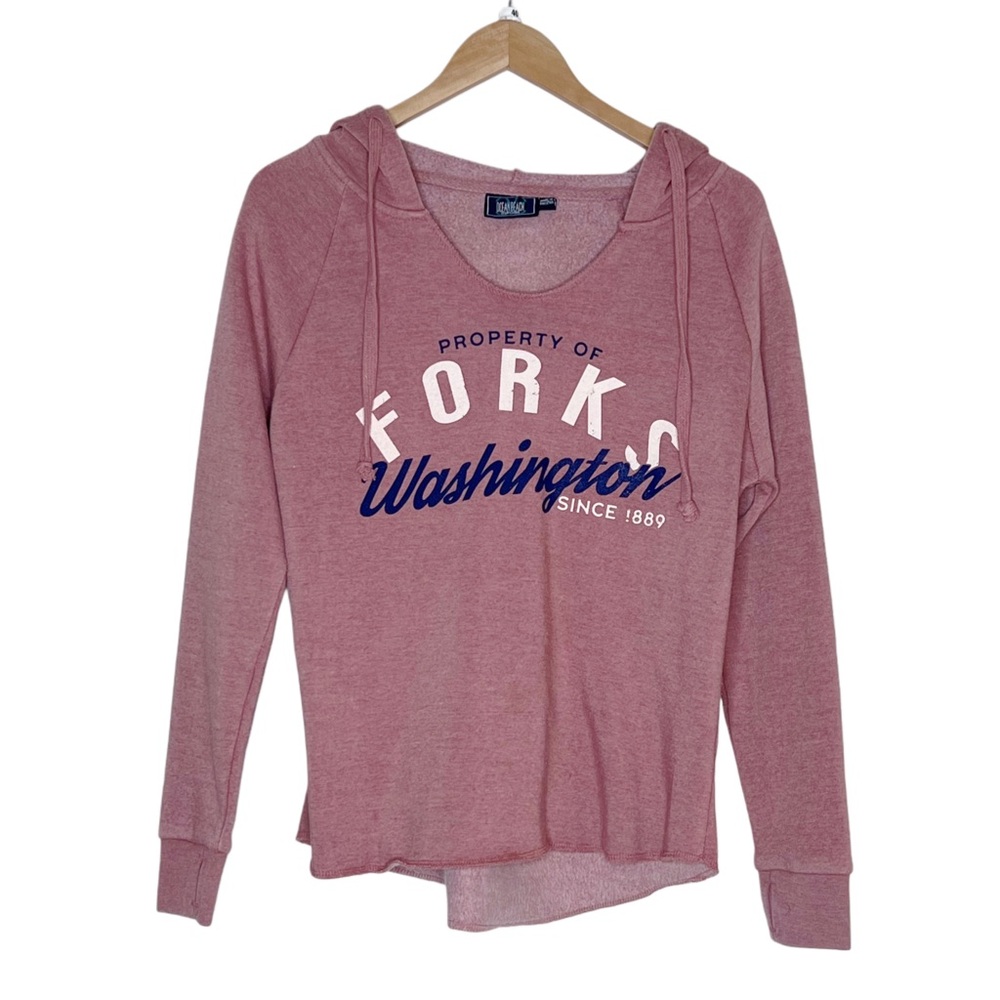 Super Soft Forks Washington Twilight Hoodie by Ocean Beach - Size Small